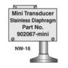 Stainless Steel Diaphragm Wide Range Transducer, NW-16 flange [902067-MINI]