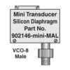 Silicon Diaphragm Wide Range Transducer, VCO-8 male fitting [902146-MINI-MAL]