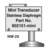 Stainless Steel Diaphragm Wide Range Transducer, NW-25 flange [902151-MINI]