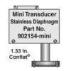 Stainless Steel Diaphragm Wide Range Transducer, 1.33 inch Conflat [902154-MINI]