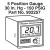 30" Hg to 150 PSIG Gauge & 5 Position Switch [902257]