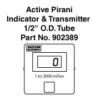 2000 mTorr Active Pirani Indicator/Transmitter with 1/2" OD Tube [902389]