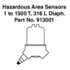 1 to 1500 Torr Stainless Steel Diaphragm Explosion Proof Sensor [913001]